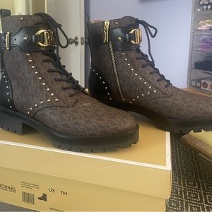 Michael Kors lace up bootie